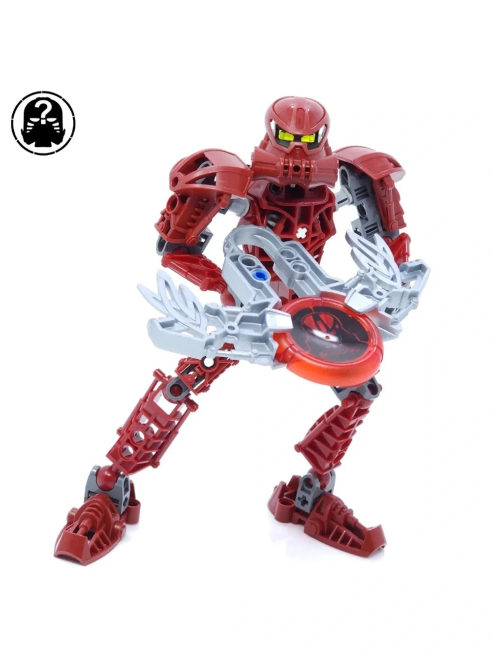 Lego Bionicle TOA VAKAMA 8601 Matron red robot . Pre-owned .